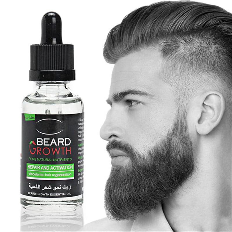 Aichun Beauty Men Moustache Beard Essential Oil Liquid Beard Growth Fast Enhance Facial Whiskers Nutrition Hair Oil  (30 ml) Image 1