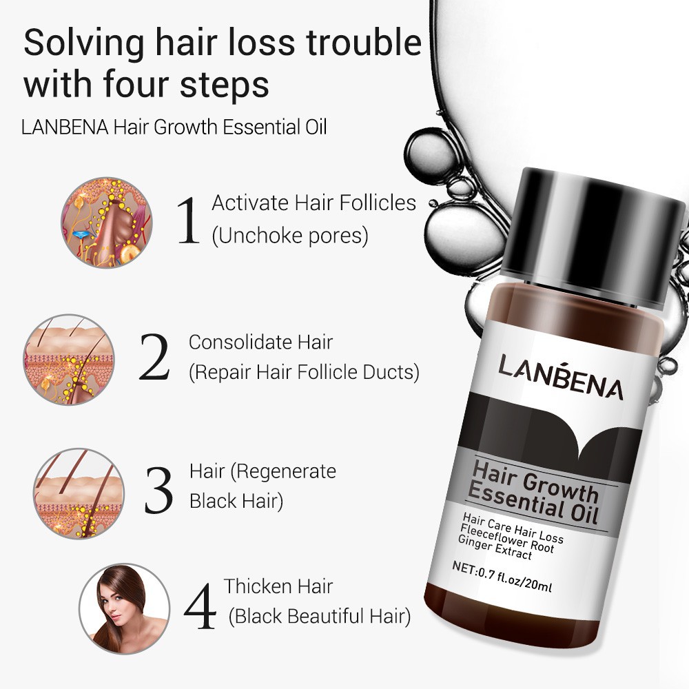 Lanbena hair growth essential oil (20ml) Image 1