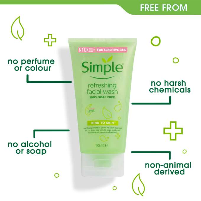Simple Kind To Skin Refreshing Facial Wash Gel (150ml) Image 1