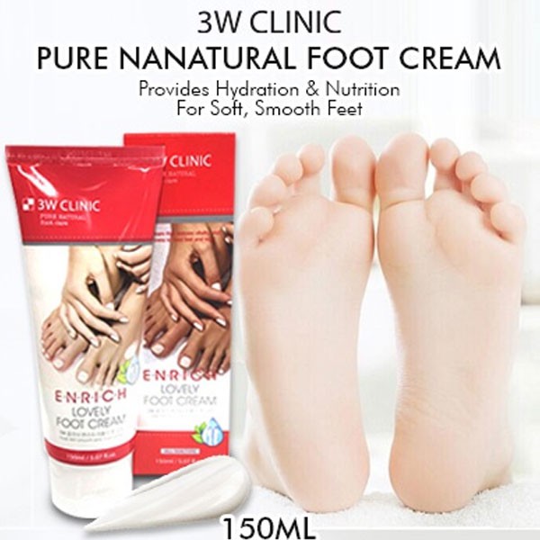 3W CLINIC Enrich Lovely Foot Cream, 150ml Image 3